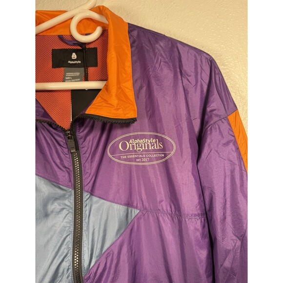 Alphastyle Originals Essentials Collection Max Tangram Gorpcore Windbreaker Sz L - Picture 2 of 15
